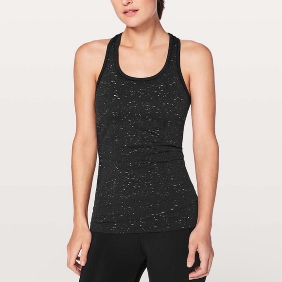 lululemon athletica Tops - Lululemon Swiftly Tech Razorback Tank Top Women’s 4 Black Activewear